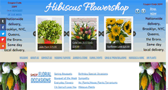 Desktop Screenshot of hibiscusflowershop.com