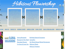 Tablet Screenshot of hibiscusflowershop.com